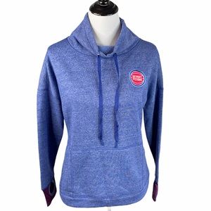 NBA Antigua Detroit Pistons Sweatshirt, Blue, Medium